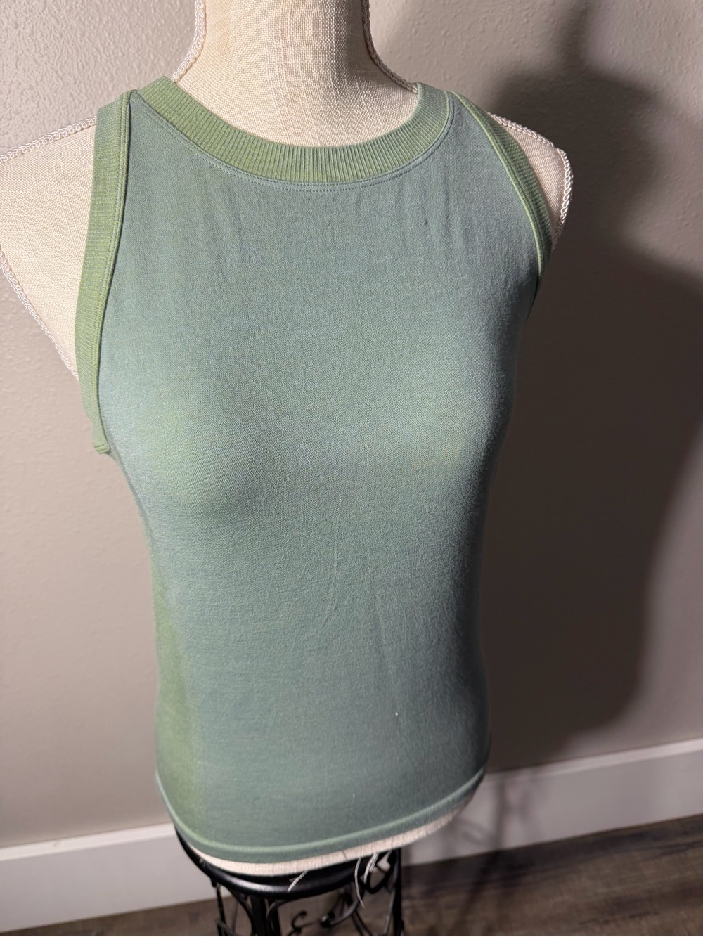 Smartwool Mint Green Rib-Trim Tank Top